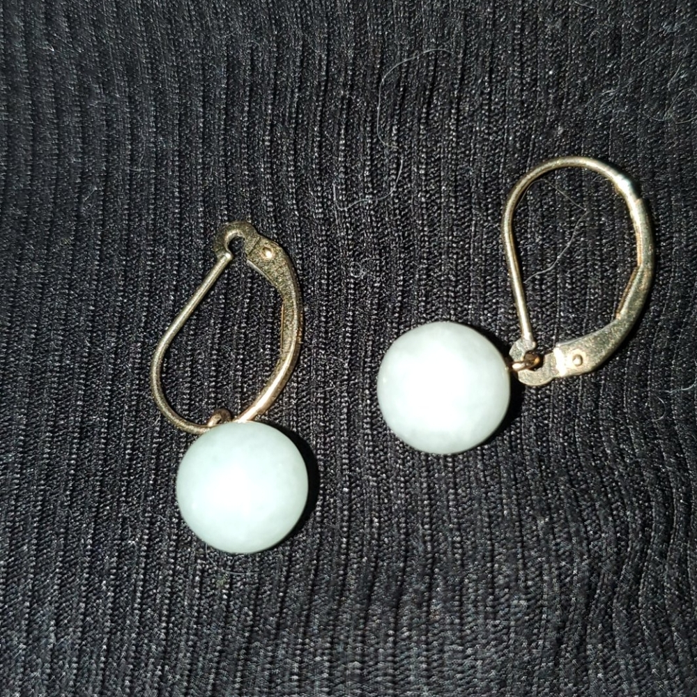 Jade earrings